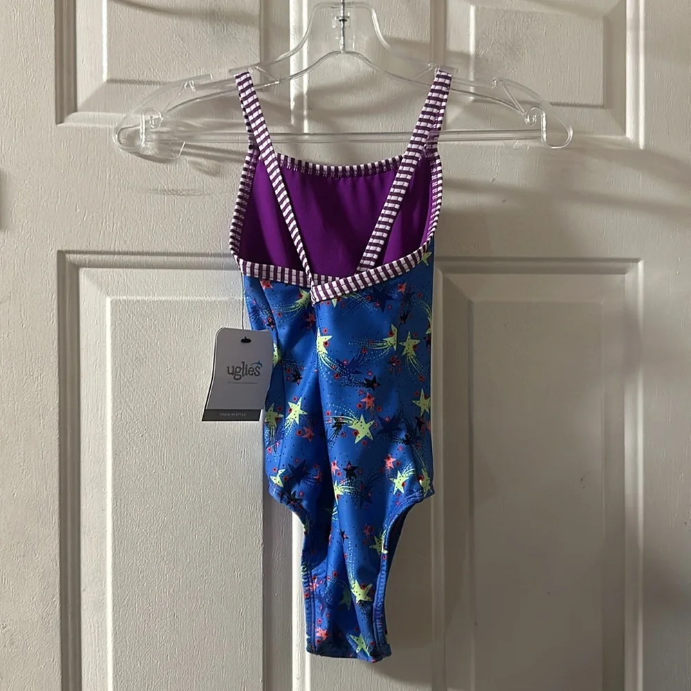 Dolfin Uglies Stargazer Print One Piece Swimsuit: BLUE: NEW WITH TAGS: SIZE 10